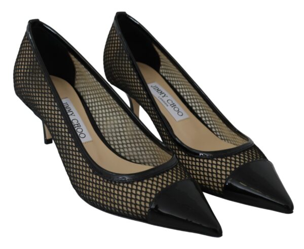 Jimmy Choo Chic Patent Mesh Pointed Pumps - Image 2