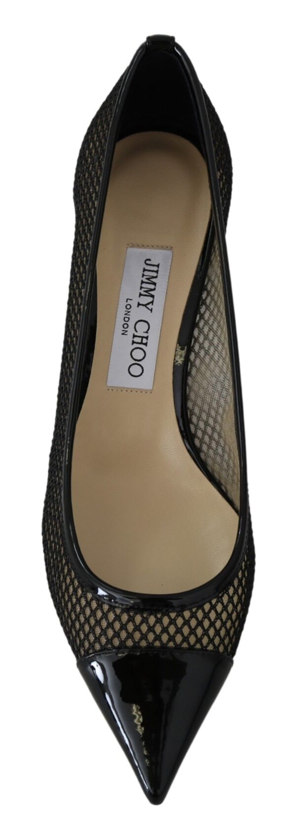Jimmy Choo Chic Patent Mesh Pointed Pumps - Image 4