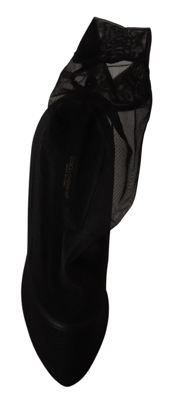 Dolce & Gabbana Elegant Stretch Sock Boot Pumps - Image 3