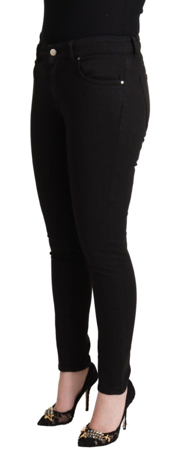 Dolce & Gabbana Chic Slim Fit Black Denim Jeans - Image 2