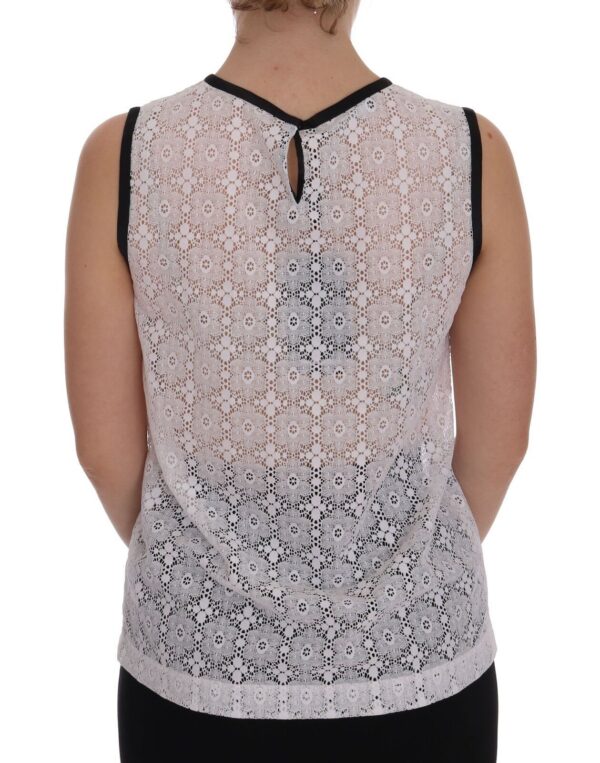 Dolce & Gabbana Elegant White Nylon Tank Top - Image 3