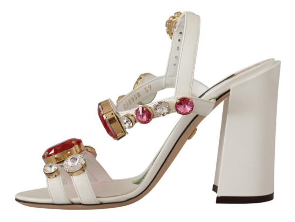 Dolce & Gabbana Keira Crystal-Embellished Ankle Strap Heels - Image 5