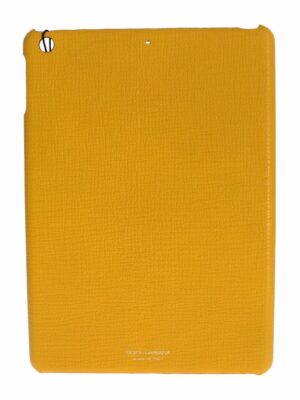 Dolce & Gabbana Chic Yellow Leather Tablet Case