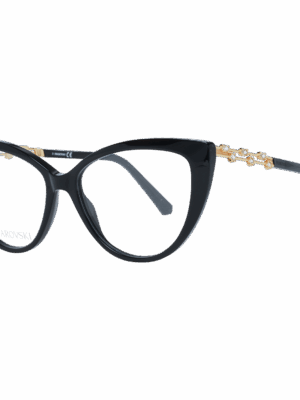 Swarovski Elegant Black Cat Eye Designer Eyeglasses