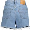 Levi's Chic Fringed Hem Denim Shorts in Light Blue - Image 2