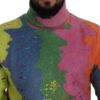 Dolce & Gabbana Multicolor Turtleneck TV Motive Sweater - Image 3