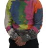 Dolce & Gabbana Multicolor Turtleneck TV Motive Sweater - Image 4