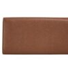 Burberry Porter Tan Grained Leather Embossed Continental Clutch Flap Wallet Brown - Image 2