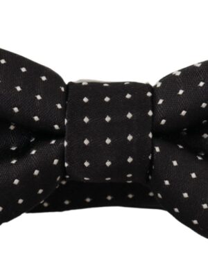 Dolce & Gabbana Exquisite Silk Polka Dot Bow Tie