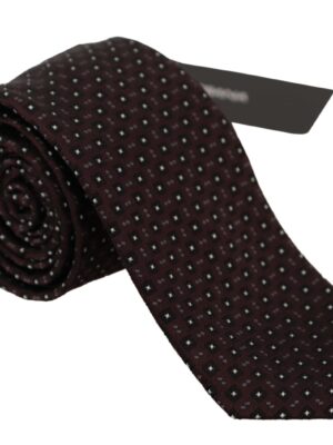 Dolce & Gabbana Elegant Geometric Silk Bow Tie