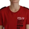 Dolce & Gabbana Elegant Red Crewneck Cotton Tee - Image 3