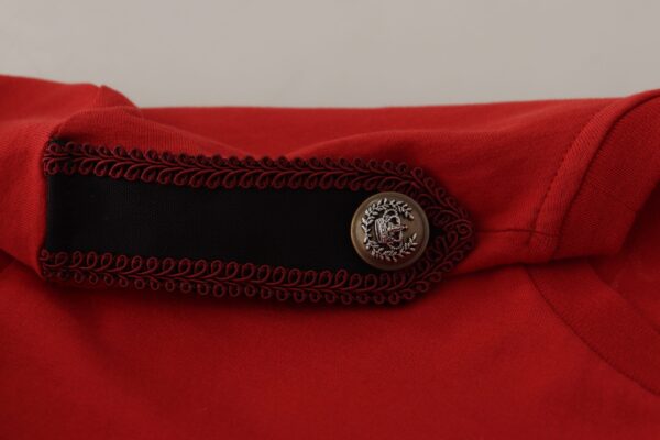 Dolce & Gabbana Elegant Red Crewneck Cotton Tee - Image 6