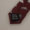 Dolce & Gabbana Maroon Elegance Silk Tie - Image 4