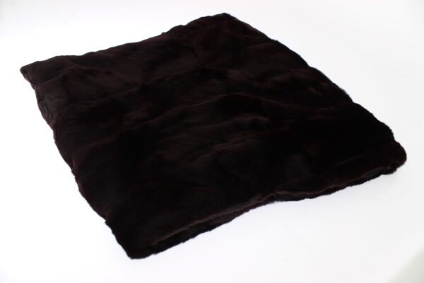 Dolce & Gabbana Exclusive Purple Weasel Fur Hooded Scarf - Image 6