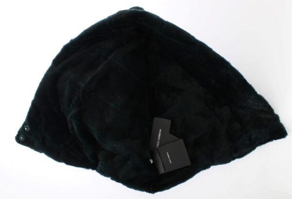 Dolce & Gabbana Exclusive Green Weasel Fur Hooded Scarf - Image 6