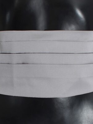 Dolce & Gabbana Elegant Silk Gray Cummerbund