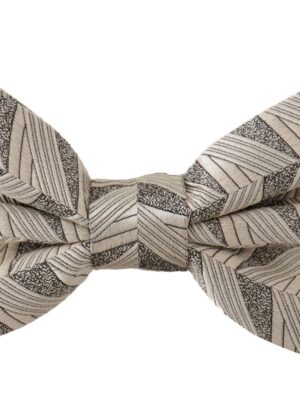 Dolce & Gabbana Elegant Silk Grey Bow Tie