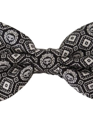 Dolce & Gabbana Elegant Silk Black Bow Tie