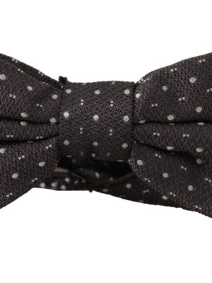 Dolce & Gabbana Elegant Polka Dot Silk Bow Tie