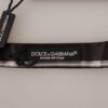 Dolce & Gabbana Elegant Silk Bow Tie in Black and Grey - Image 4