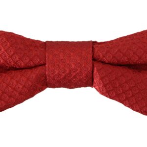 Dolce & Gabbana Elegant Red Silk Bow Tie
