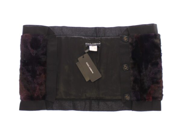 Dolce & Gabbana Exquisite Purple MINK Fur Scarf Wrap - Image 3