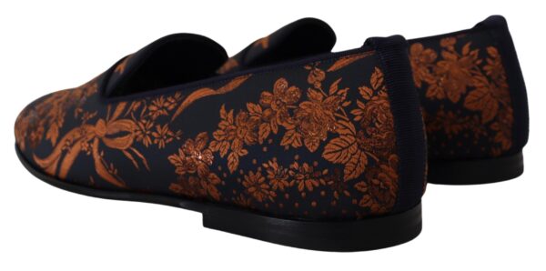 Dolce & Gabbana Elegant Floral Slip-On Loafers - Image 4