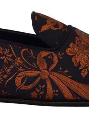 Dolce & Gabbana Elegant Floral Slip-On Loafers