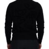 Dolce & Gabbana Elegant Black Logo Wool Sweater - Image 4