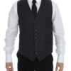 Dolce & Gabbana Elegant Gray Wool Formal Vest