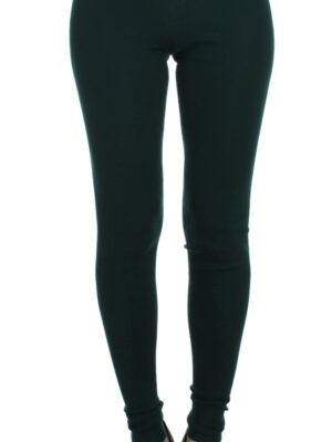 Dolce & Gabbana Emerald Treasure High Waist Cashmere Pants