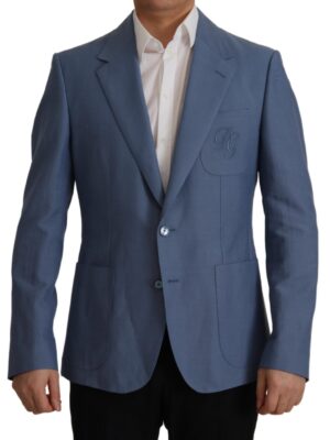 Dolce & Gabbana Elegant Single Breasted Linen Jacket