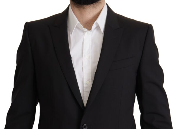 Dolce & Gabbana Elegant Slim Fit Black Blazer Jacket - Image 4