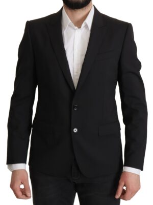 Dolce & Gabbana Elegant Slim Fit Black Blazer Jacket