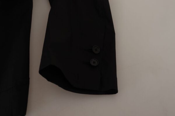 Dolce & Gabbana Elegant Black Cotton-Wool Blend Blazer Jacket - Image 8