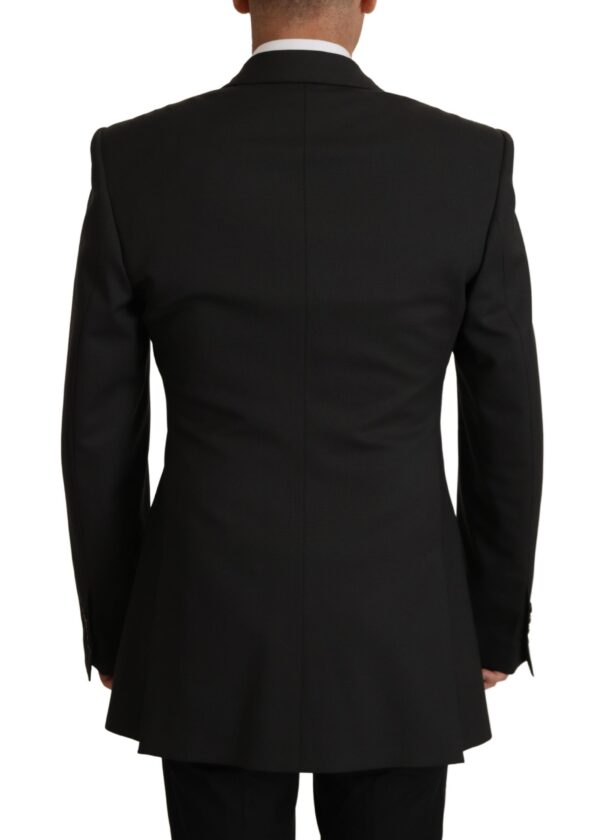 Dolce & Gabbana Elegant Slim Black Wool Blazer Jacket - Image 2