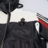 Dolce & Gabbana Elite Black Leather Hooded Bomber Jacket - Image 7