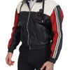 Dolce & Gabbana Elite Black Leather Hooded Bomber Jacket - Image 4