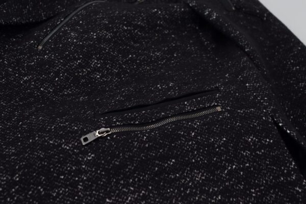 Dolce & Gabbana Sleek Patterned Wool Double Breasted Jacket - Image 7