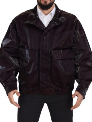 Dolce & Gabbana Elegant Bordeaux Collared Jacket