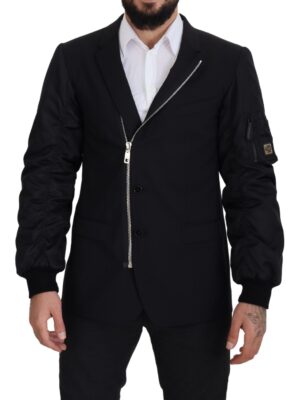 Dolce & Gabbana Elegant Black Virgin Wool Jacket