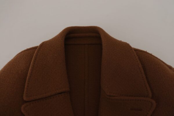 Dolce & Gabbana Elegant Double Breasted Brown Jacket - Image 6