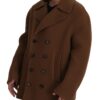 Dolce & Gabbana Elegant Double Breasted Brown Jacket - Image 3