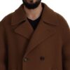 Dolce & Gabbana Elegant Double Breasted Brown Jacket - Image 5