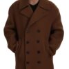 Dolce & Gabbana Elegant Double Breasted Brown Jacket - Image 2