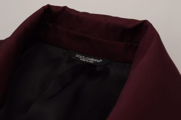 Dolce & Gabbana Elegant Bordeaux Double-Breasted Jacket - Image 7