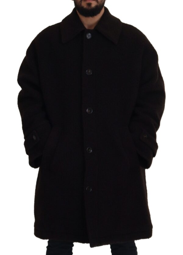 Dolce & Gabbana Elegant Black Alpaca Wool Blend Jacket - Image 4