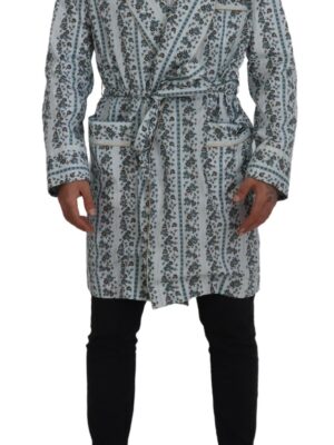 Dolce & Gabbana Elegant Floral Cotton Jacket Robe