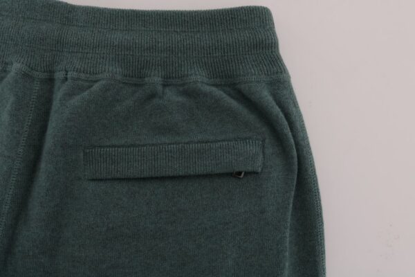 Dolce & Gabbana Elegant Green Cashmere Sport Pants - Image 5