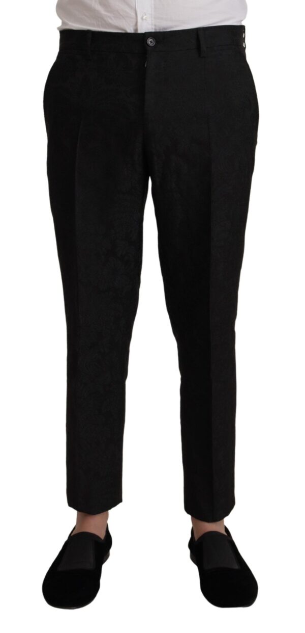 Dolce & Gabbana Elegant Black Two-Piece Martini Suit - Image 6